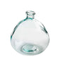 VivaTerra Askew Recycled Glass Balloon Vase, 9"