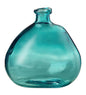 VivaTerra Askew Recycled Glass Balloon Vase, 9"