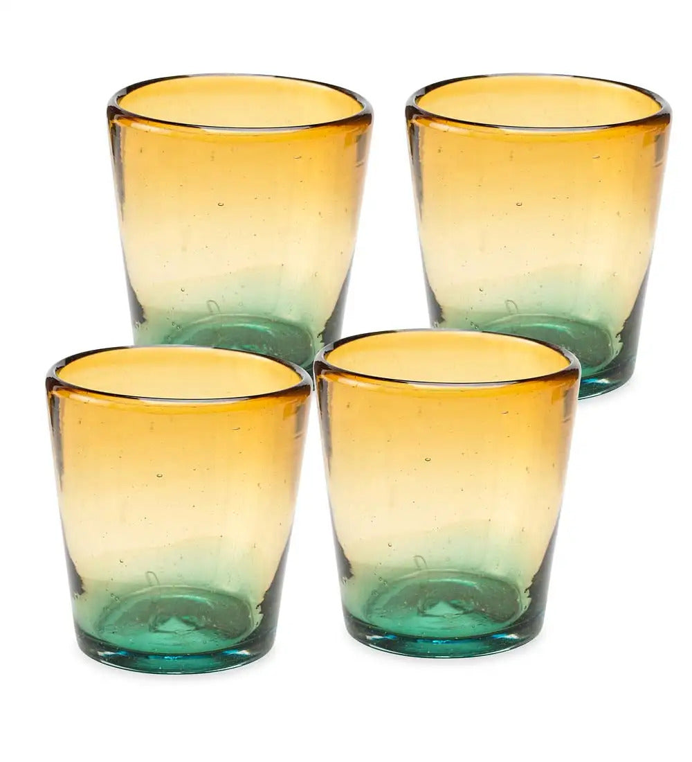 VivaTerra Golden Shore Recycled Glassware Collection