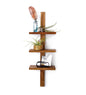 VivaTerra Mini Teak Wall Shelf