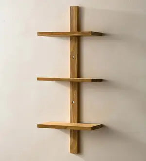 VivaTerra Recycled Golden Teak Takara Column Shelves&Ladder