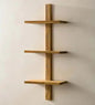 VivaTerra Recycled Golden Teak Takara Column Shelves&Ladder