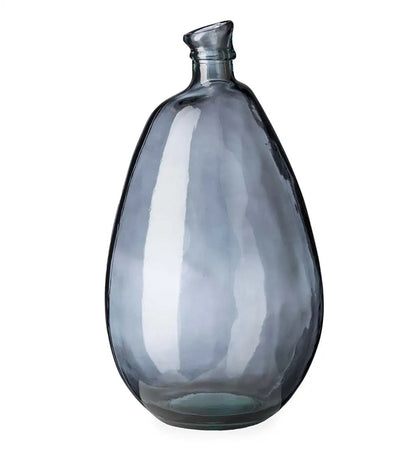 VivaTerra Recycled Tall Glass Balloon Vase, 19"