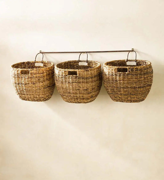 VivaTerra Javanese Woven Storage Baskets