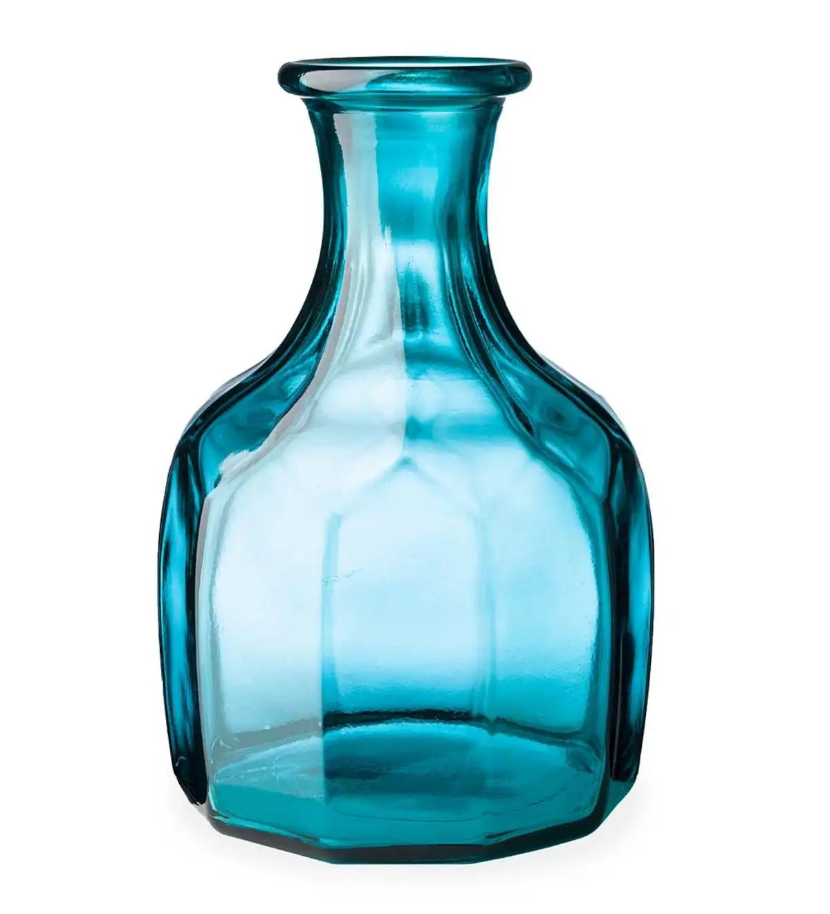 VivaTerra Zeta Geometric Recycled Glass Vase