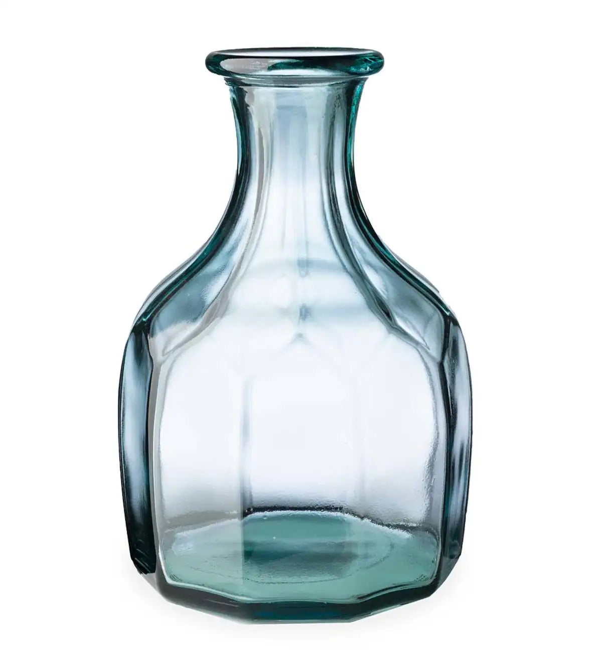 VivaTerra Zeta Geometric Recycled Glass Vase