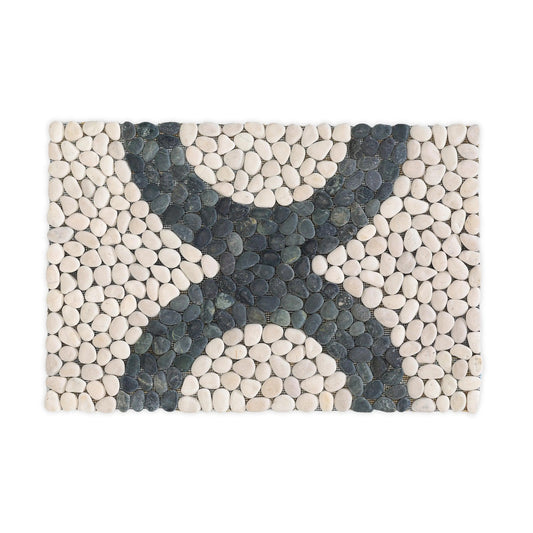 VivaTerra Modern Rainbow Riverstone Doormat