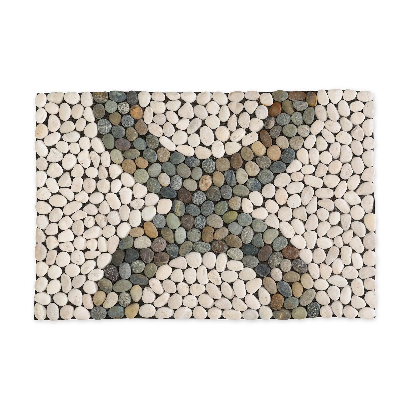 VivaTerra Modern Rainbow Riverstone Doormat