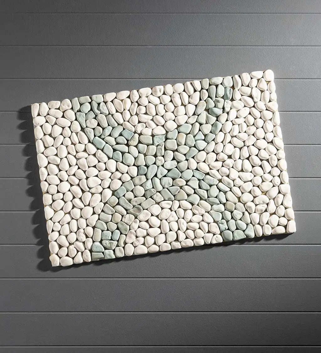 VivaTerra Modern Rainbow Riverstone Doormat