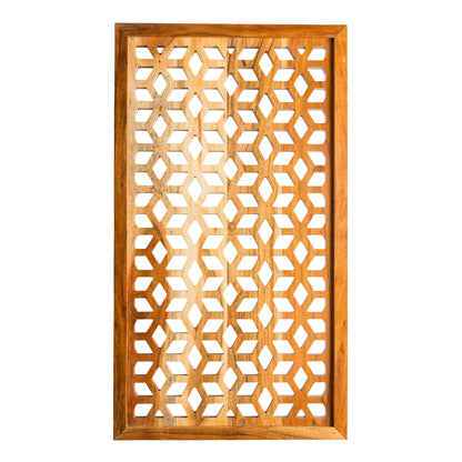 VivaTerra Acacia Wood Laser Cutout Wall Panel