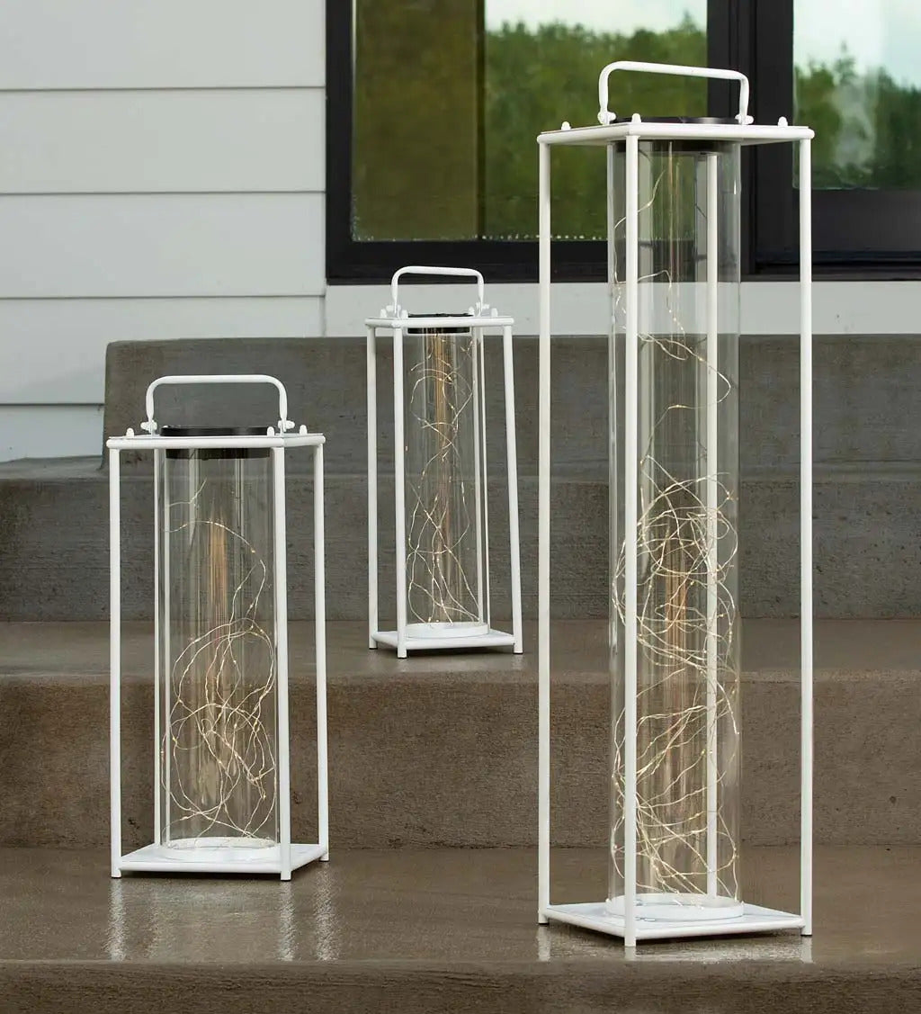 VivaTerra All-Weather Firefly Solar-Lighted Lanterns