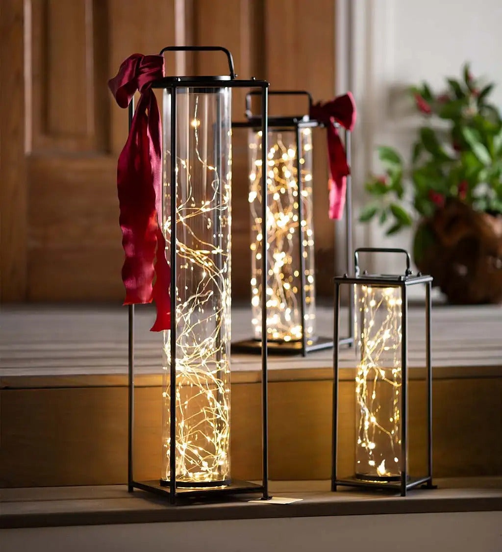 VivaTerra All-Weather Firefly Solar-Lighted Lanterns