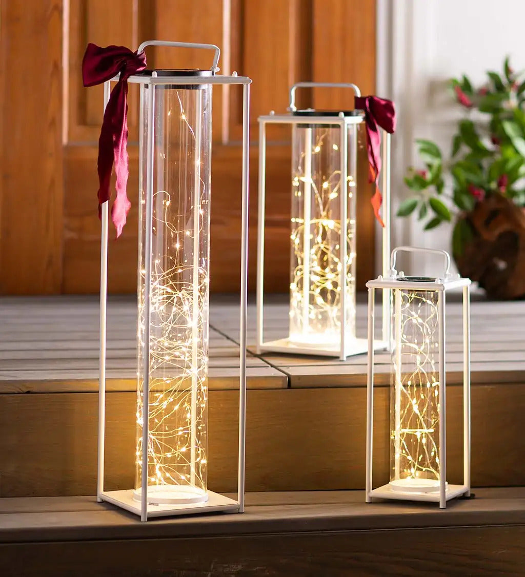 VivaTerra All-Weather Firefly Solar-Lighted Lanterns