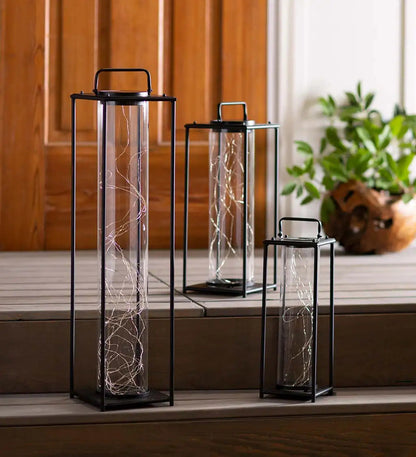 VivaTerra All-Weather Firefly Solar-Lighted Lanterns