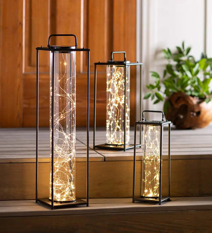 VivaTerra All-Weather Firefly Solar-Lighted Lanterns