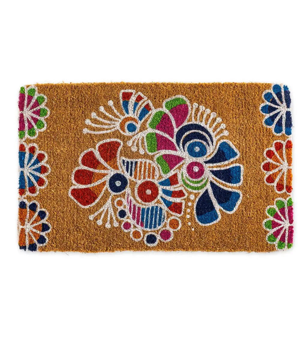 VivaTerra Rangoli Coir Door Mat