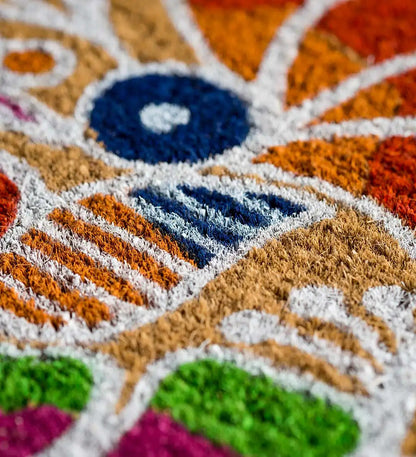 VivaTerra Rangoli Coir Door Mat