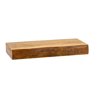 VivaTerra Live-Edge Mango Wood Floating Shelf Collection