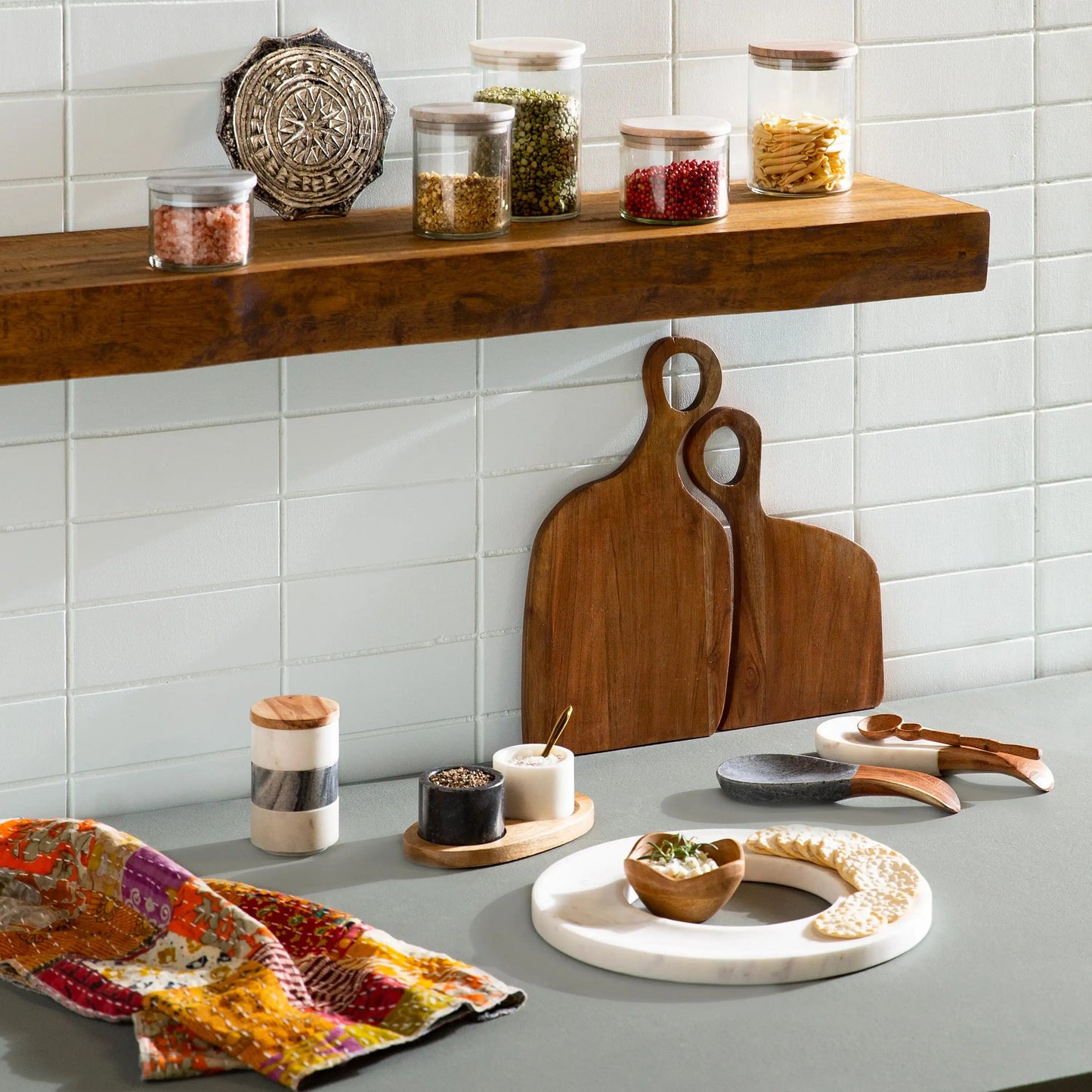 VivaTerra Nested Love Wood Cutting Board Collection