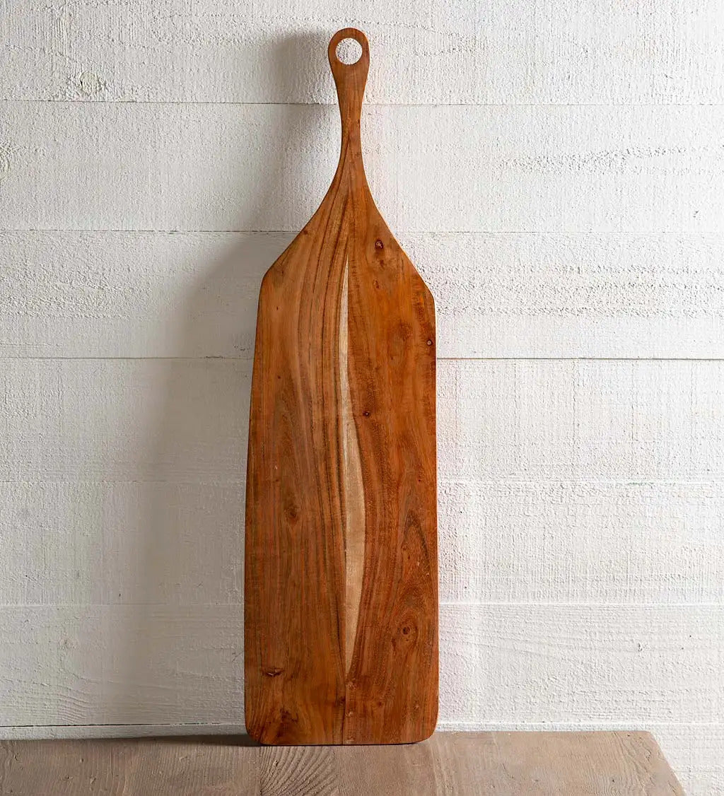 VivaTerra Organic Shape Acacia Wood Serving Board Collection