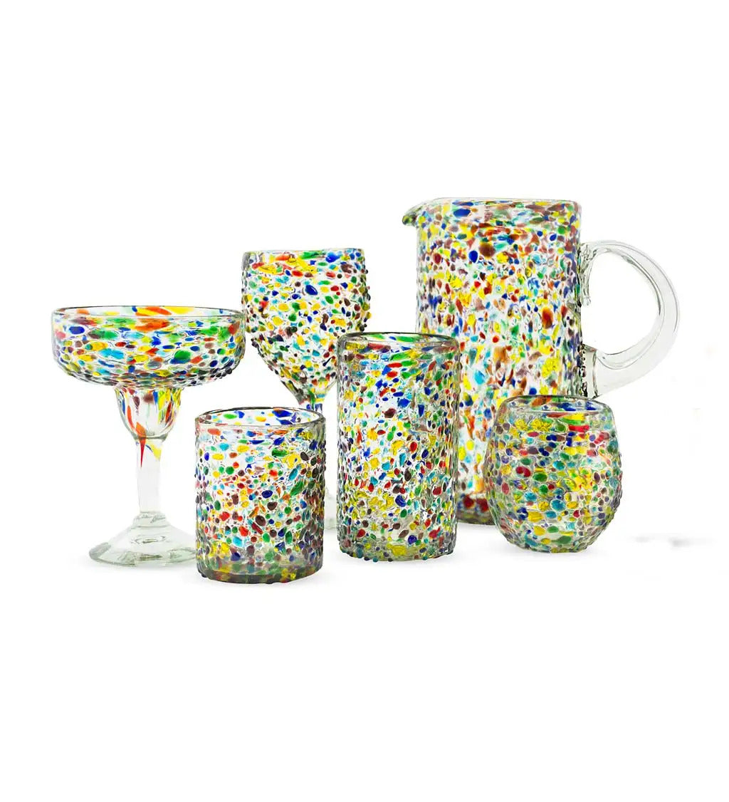 VivaTerra Confetti Recycled Glassware Collection