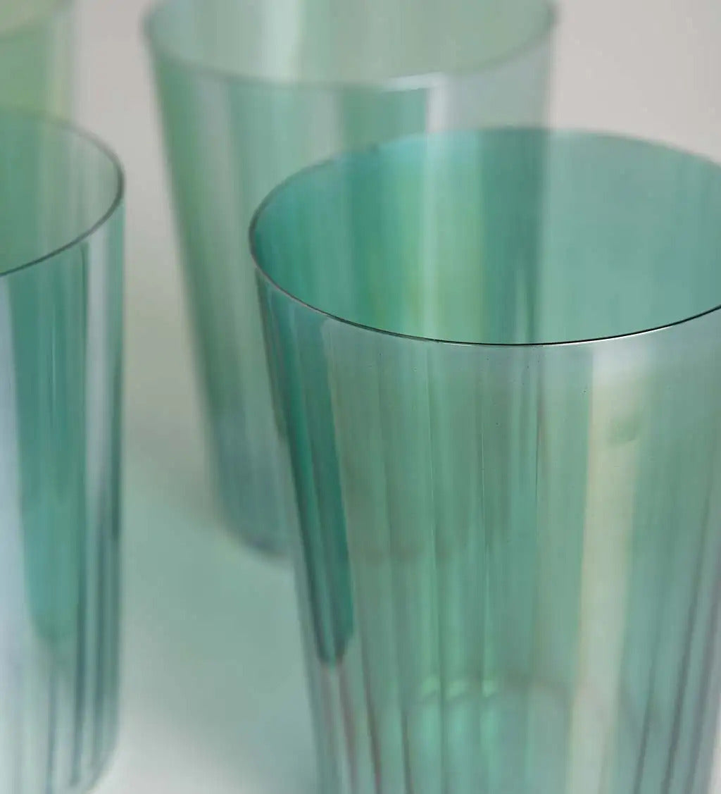 VivaTerra Hand-Painted Gem Glassware