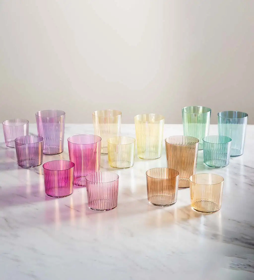 VivaTerra Hand-Painted Gem Glassware