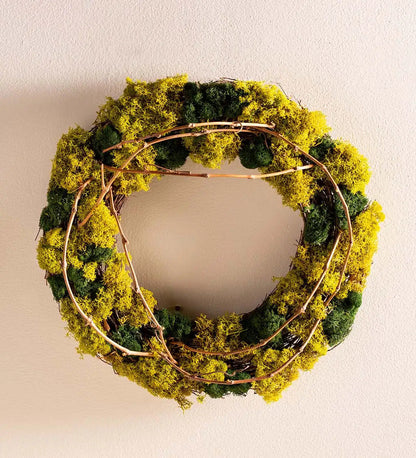 VivaTerra Zen Moss Wreath, 18"Dia.