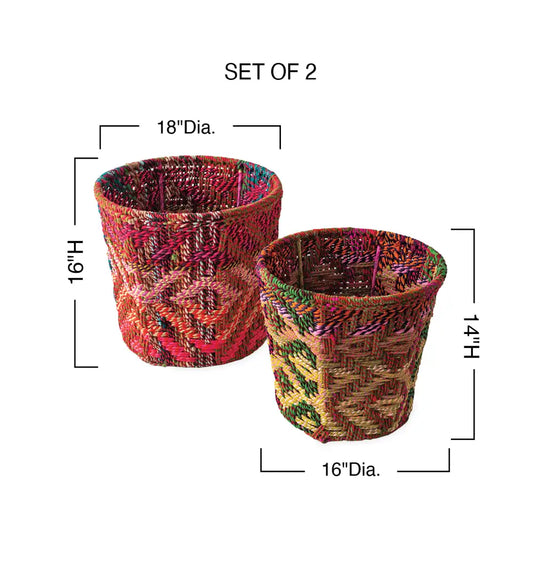 VivaTerra Chindi Baskets, Set of 2