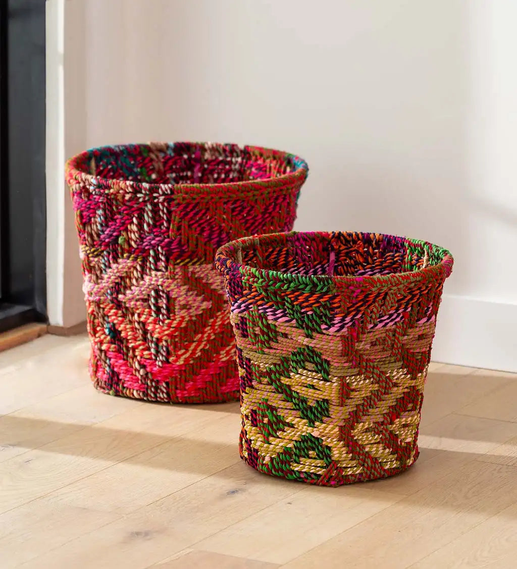 VivaTerra Chindi Baskets, Set of 2