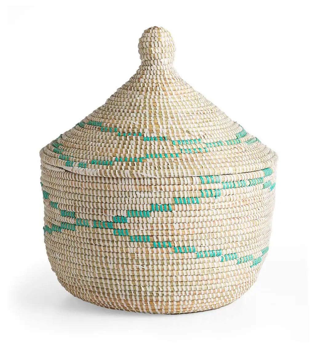 VivaTerra Handwoven Senegal Warming Basket