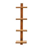 VivaTerra Teak Floating Vertical Wall Shelf Collection