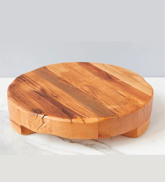 VivaTerra Reclaimed Wood Round Trivet/ Riser