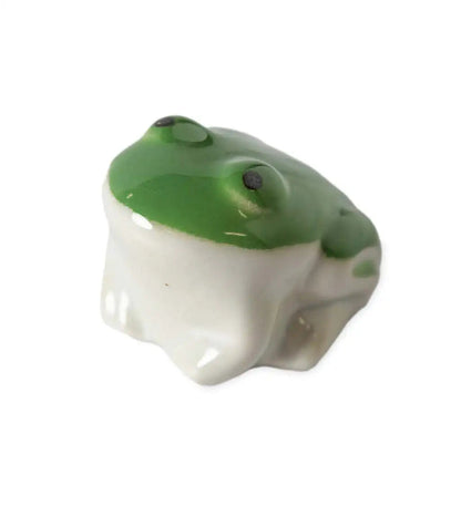 VivaTerra Whimsical Ceramic Floating Frogs, Set of 2