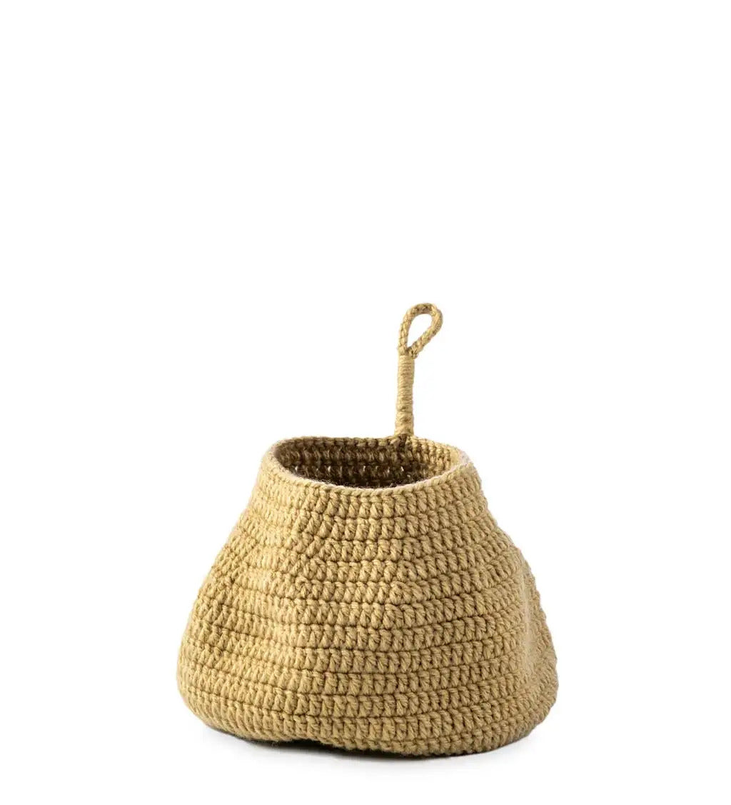 VivaTerra Crochet Nested Baskets, Set of 3