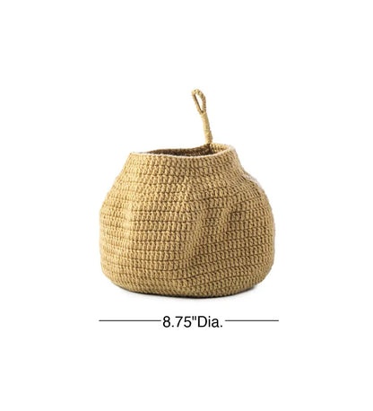 VivaTerra Crochet Nested Baskets, Set of 3