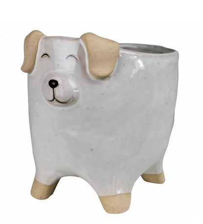 VivaTerra Dog Ceramic Planter