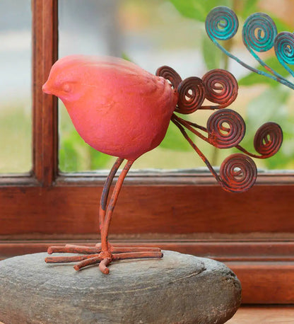 VivaTerra Terracotta Bird Figurine