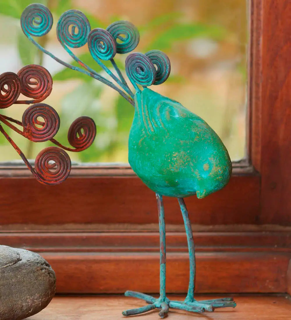 VivaTerra Terracotta Bird Figurine