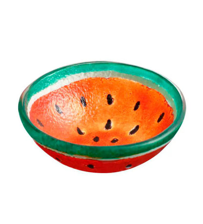 VivaTerra Painted Glass Fruit Serving Bowl