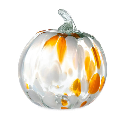 VivaTerra Handcrafted Recycled Glass Pumpkin