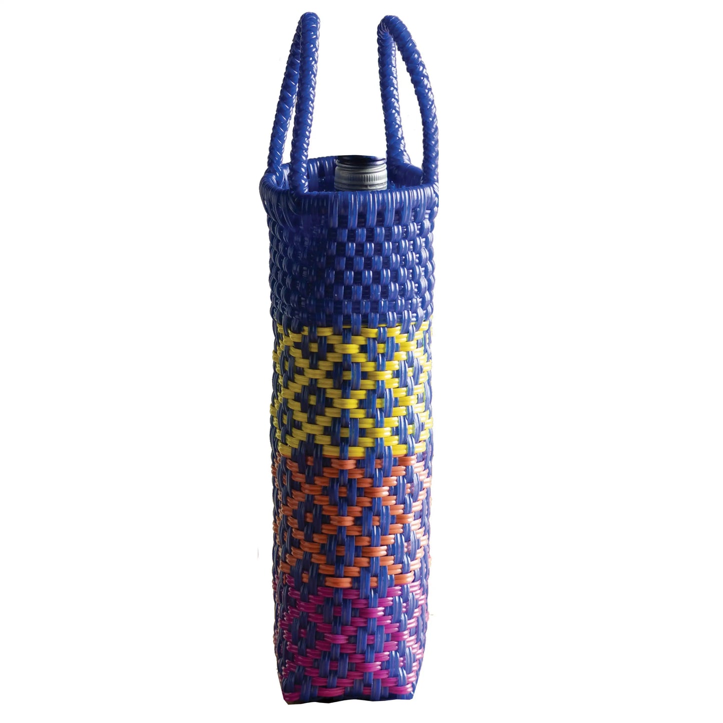 VivaTerra Woven Recycled Plastic Wine Tote