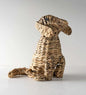 VivaTerra Woven Water Hyacinth Dog Sculpture