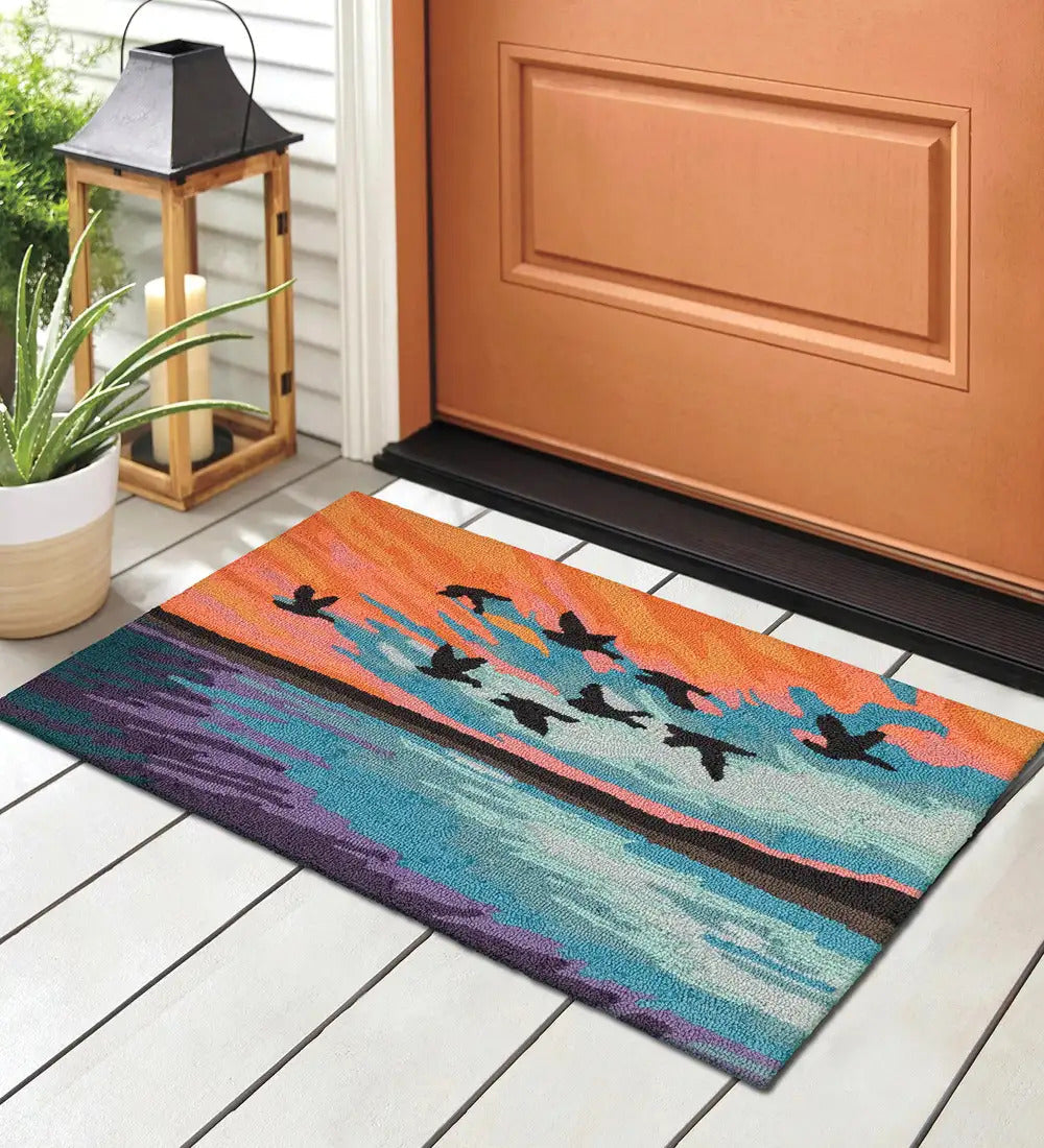 VivaTerra Flock Sky Hooked Doormat