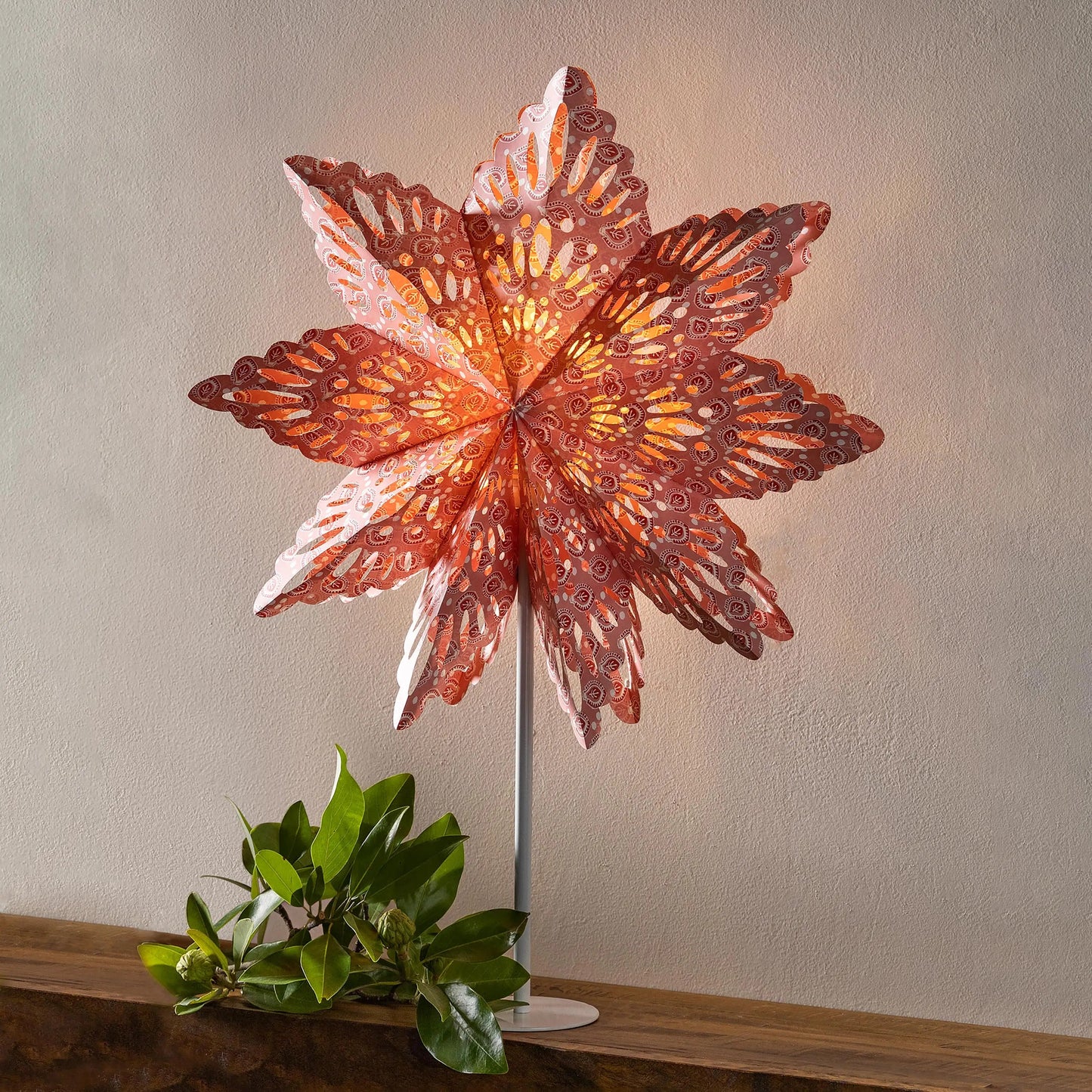 VivaTerra Paper Snowflake Lamp