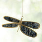 VivaTerra Glass Mirrored Hanging Dragonfly