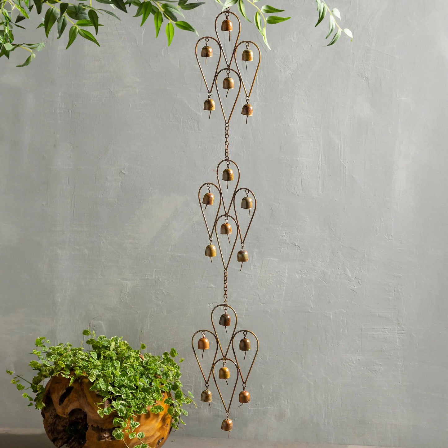 VivaTerra Handcrafted Triple Bell Wind Chime