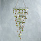 VivaTerra Verdigris Dragon Fly Wind Chime with Copper Bells