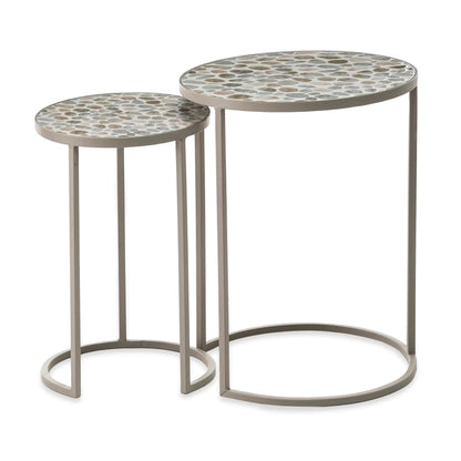 VivaTerra Modern Cali Nesting Side Tables, Set of 2