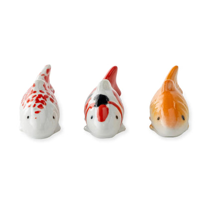 VivaTerra Small Floating Ceramic Koi Fish, Set of 3